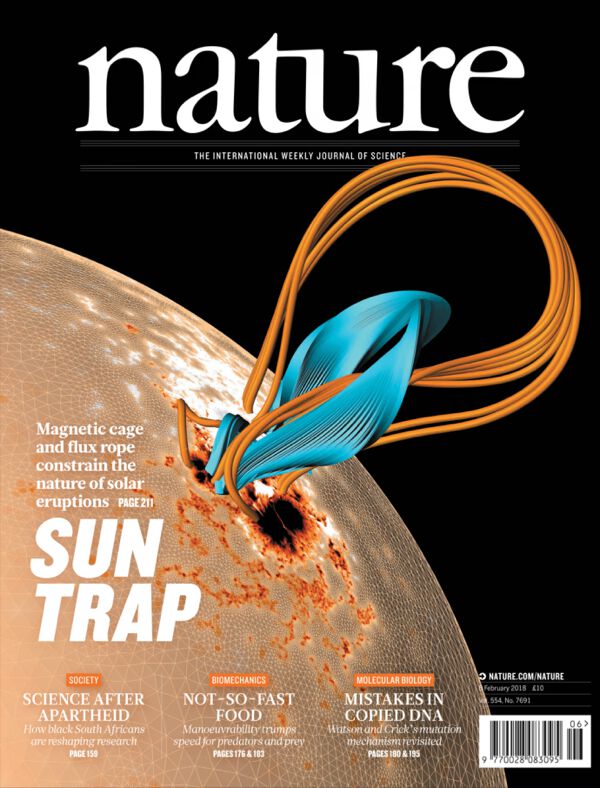 Couverture de Nature du 8 février 2018 : « Sun trap »